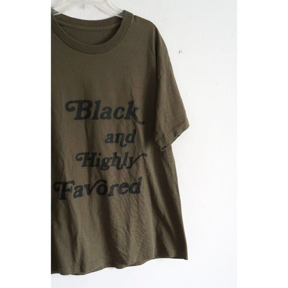 "Black and Highly Favored" Tee - Size Large - Picture 2 of 6